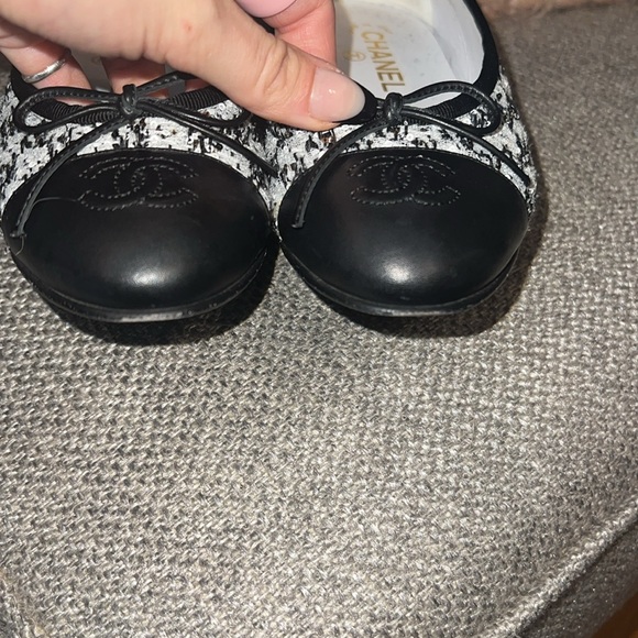 Chanel cap toe tweed Ballet flats size 36 - Picture 4 of 10